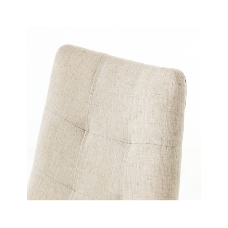 Alice Savile Natural Tufted Dining Chair - Image 7