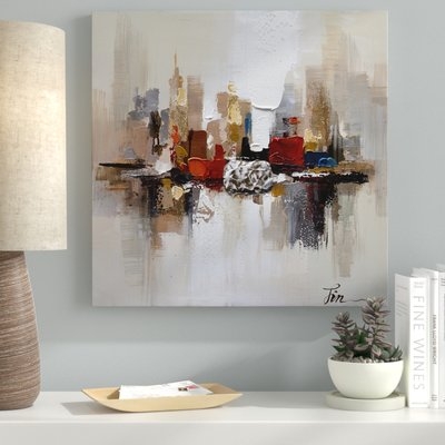 City Ruins-2' Oil Painting Print on Wrapped Canvas - Image 0