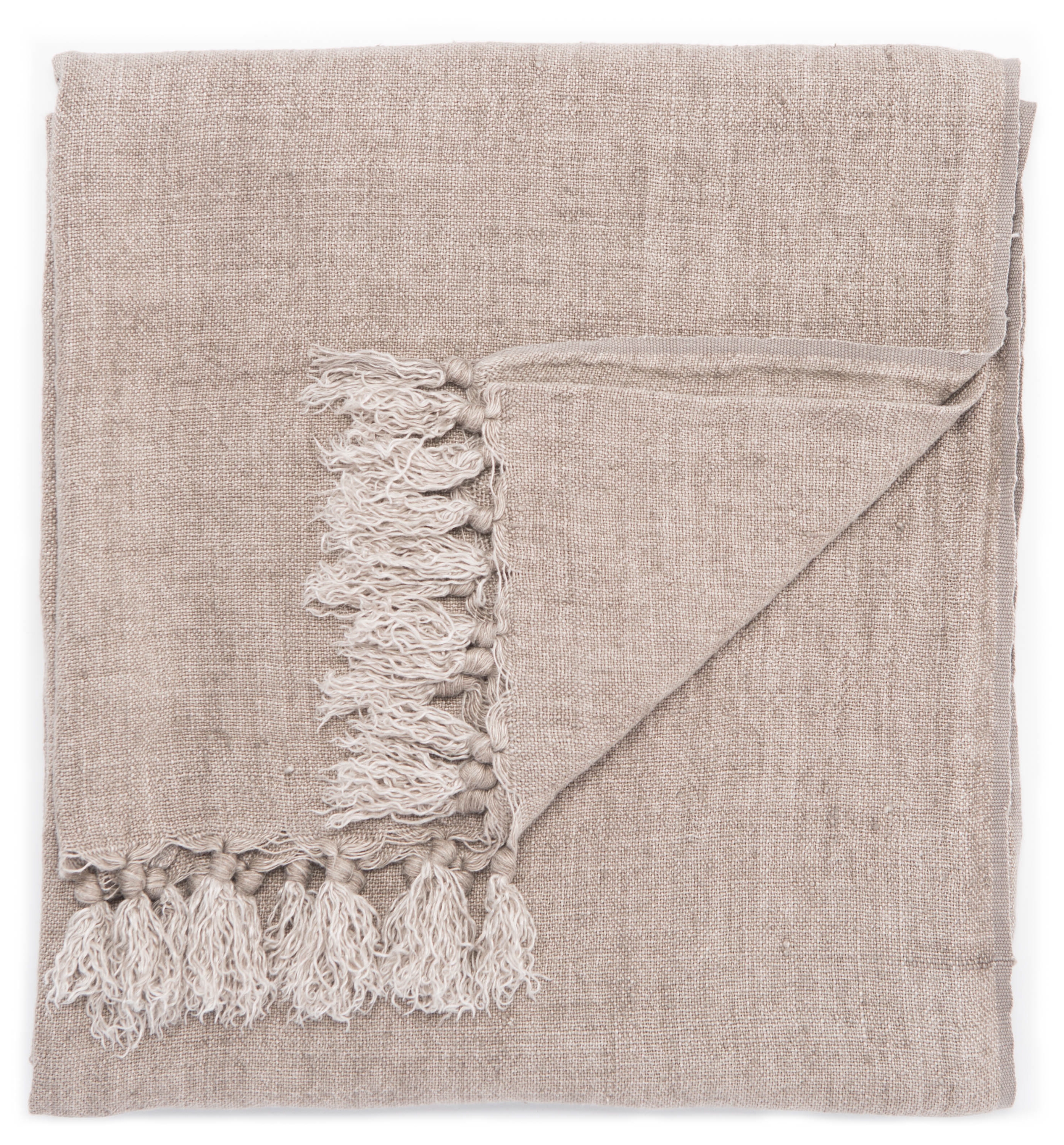 Lisabet Solid Taupe Throw (51"X67") - Image 0