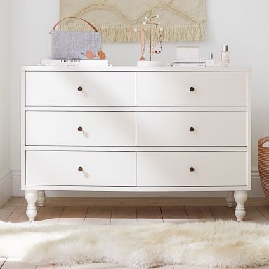 Bellevue 6-Drawer Wide Dresser, Simply White - Image 2