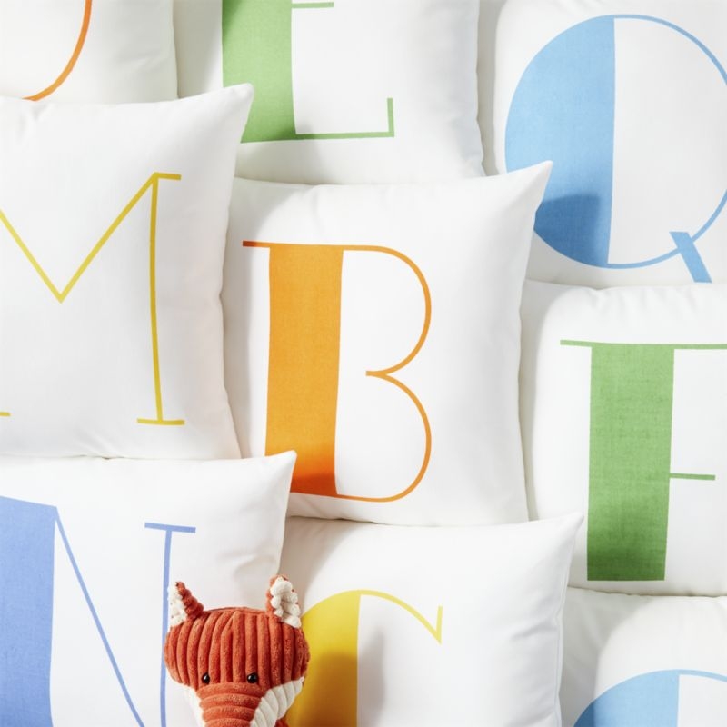 M Alphabet Throw Pillow - Image 4