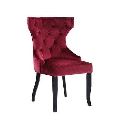 Brought Wingback Button Tufted Upholstered Dining Chair - Image 0
