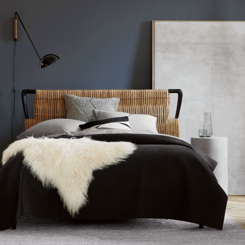 Triangle Black Coverlet King - Image 3