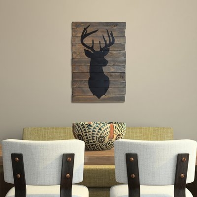 'Oh Deer' Graphic Art on Wood - Image 0