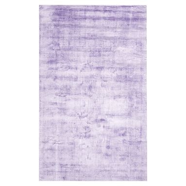 Solid Viscose Rug, 5'x8', Lavender Hush - Image 0