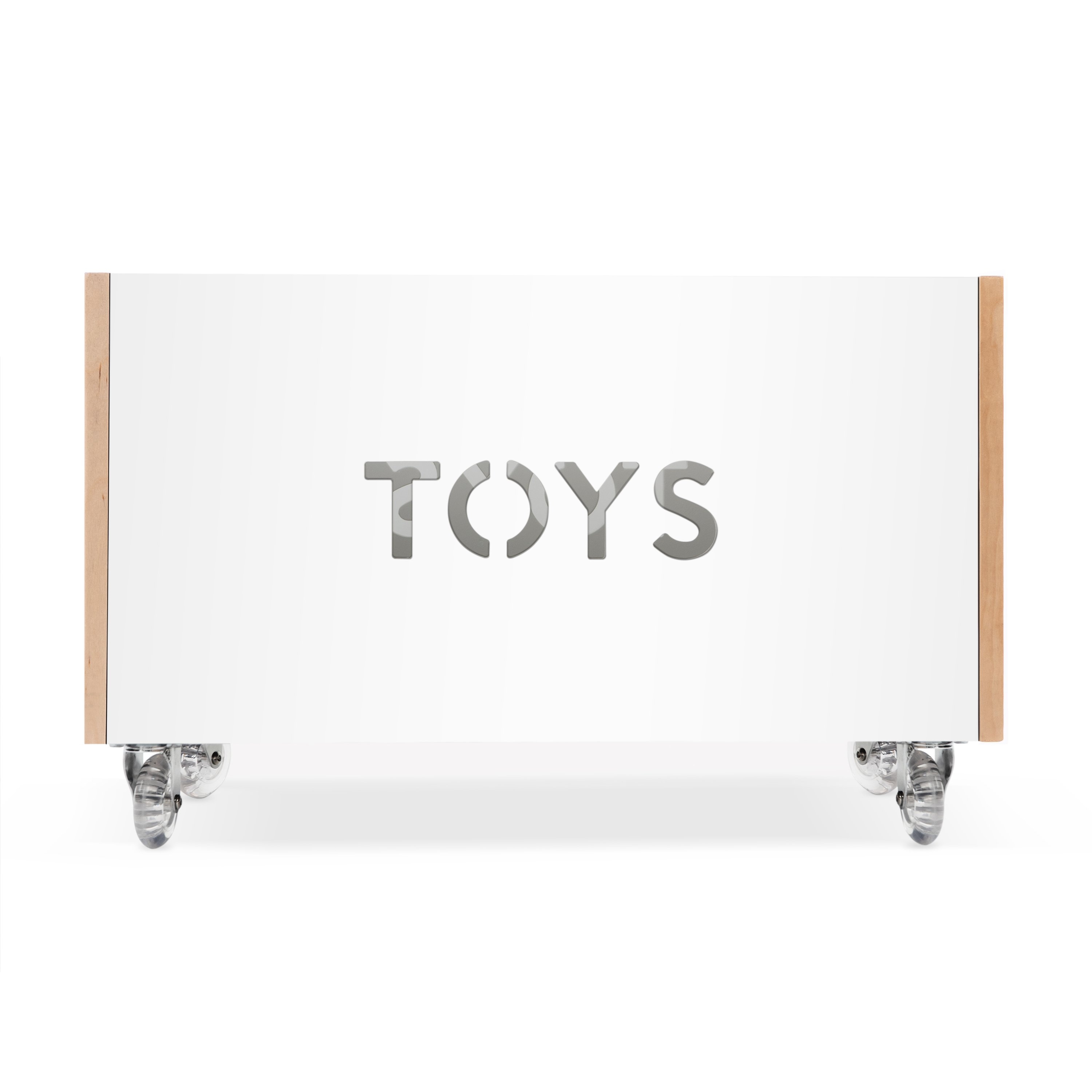 Nico & Yeye Tom Modern White Kids Toy Box Storage Chest- Birch - Image 1