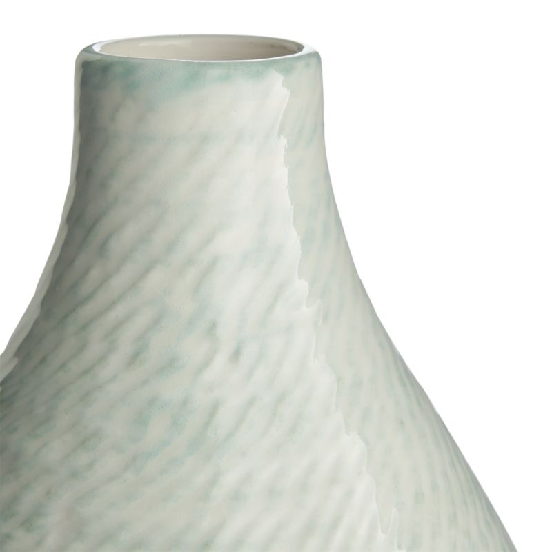 Celeste White and Aqua Vase - Image 2