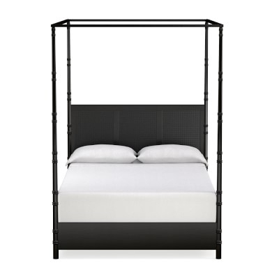 Cane Four Poster Bed Queen Ebony - Image 0
