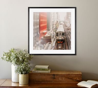 Around the Loop Framed Print By Tracey Capone, 18x18", Wood Gallery Frame, Black, Mat - Image 3