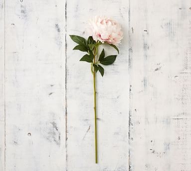 Faux Peony Stems - White - Image 2