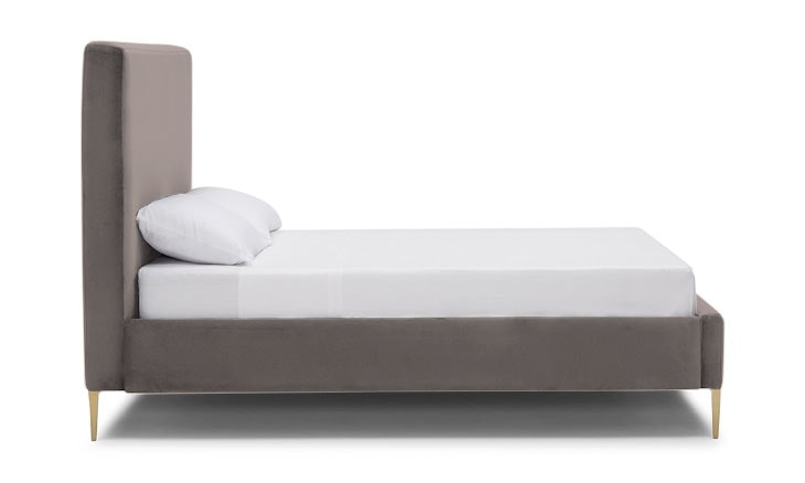 Gray Oliff Mid Century Modern Bed - Cody Slate - Queen - Image 1