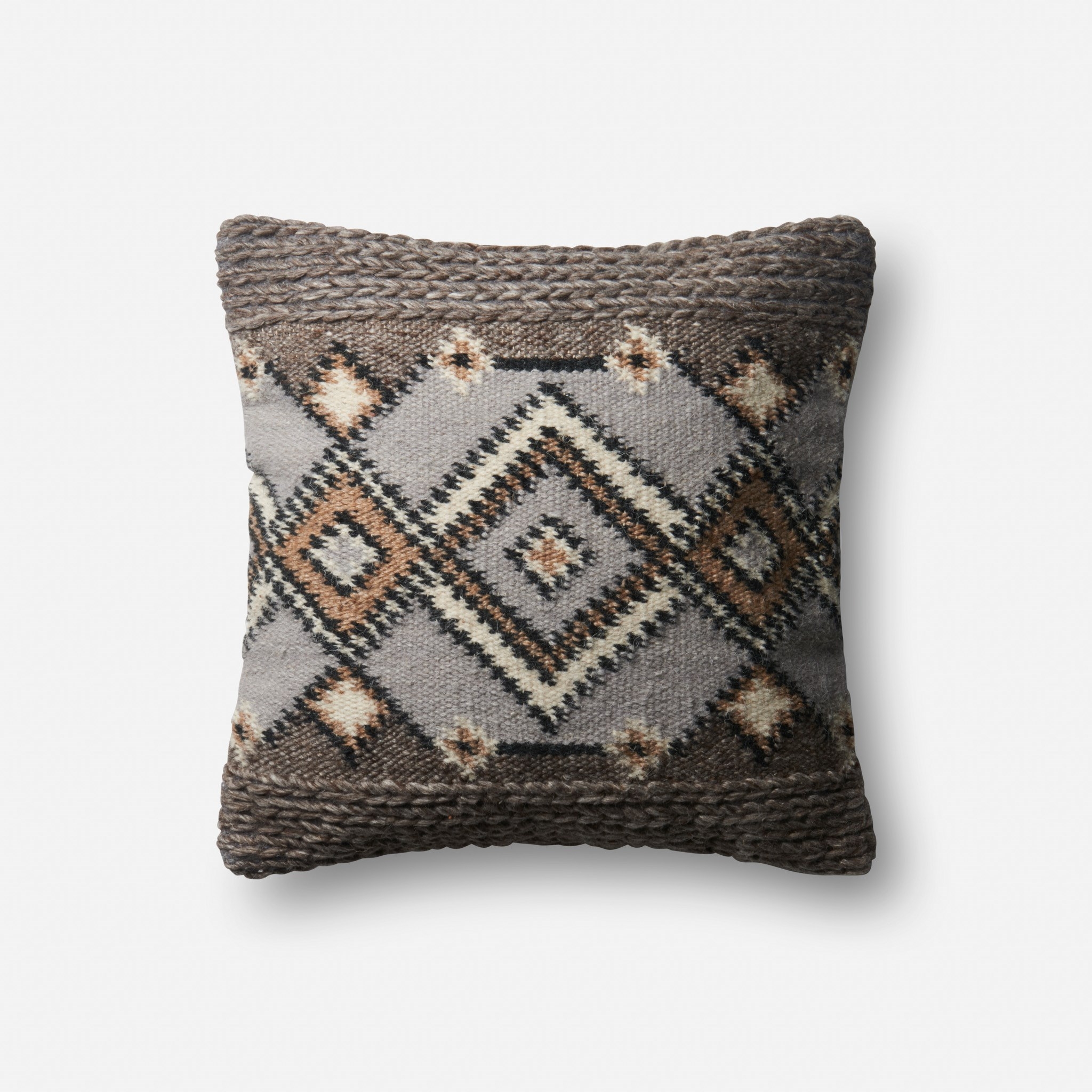 PILLOWS - GREY / NATURAL - 18" X 18" Cover Only - Image 0