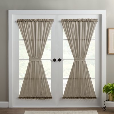 Wayfair Basics Solid Room Darkening Thermal Rod Pocket Single Curtain Door Panel - Image 0