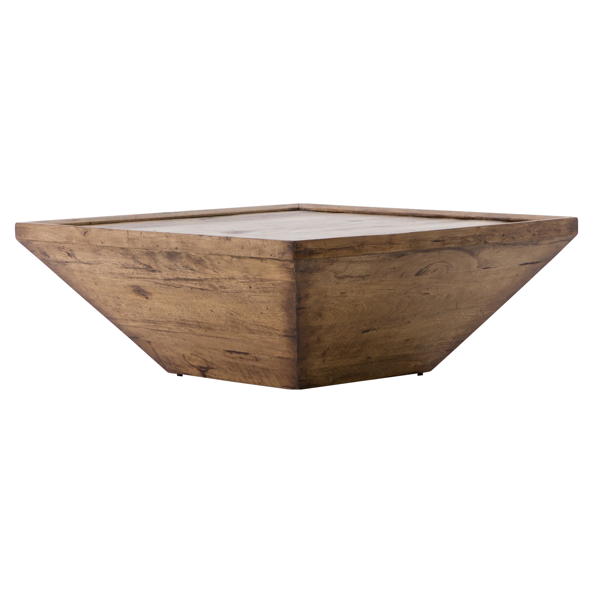 Eckard Rustic Lodge Geometric Reclaimed Wood Coffee Table - Image 1