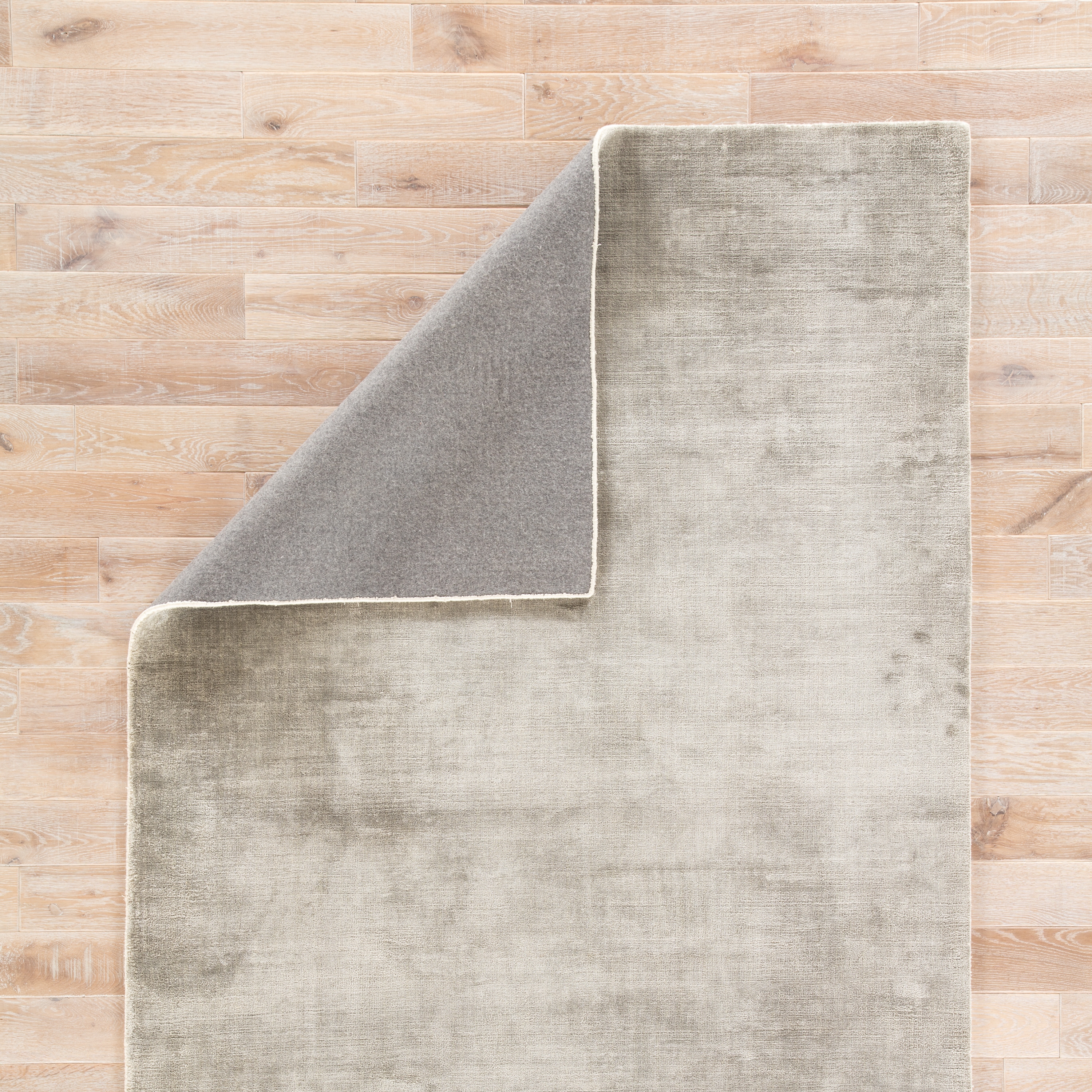 Oxford Handmade Solid Gray Area Rug (9' X 12') - Image 2