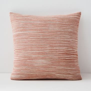 Silk Ombre Striations Pillow Cover, 20"x20", Papaya - Image 0