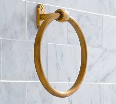 Covington Towel Ring, Brass Finish - Image 0