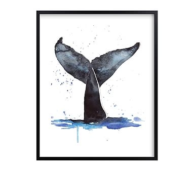 Whale Tale Wall Art by Minted(R), Black, 16x20 - Image 0