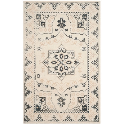 Driffield Hand-Tufted Ivory/Charcoal Area Rug - Image 0