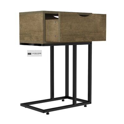 Roiguez C Shape Side Table With Drawer - Image 0