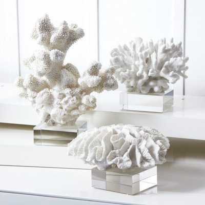 3 Piece Coral Sculpture Set - Image 0