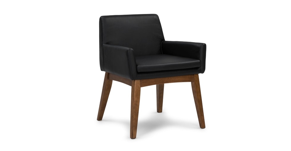 Chanel Black Leather Dining Armchair (Sold as Pair) - Image 0
