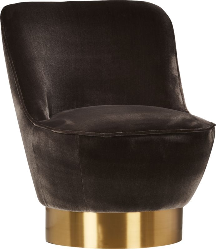 Simone Mink Faux Mohair Chair - Image 3