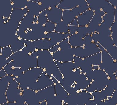 Constellations Navy Wallpaper - Image 2