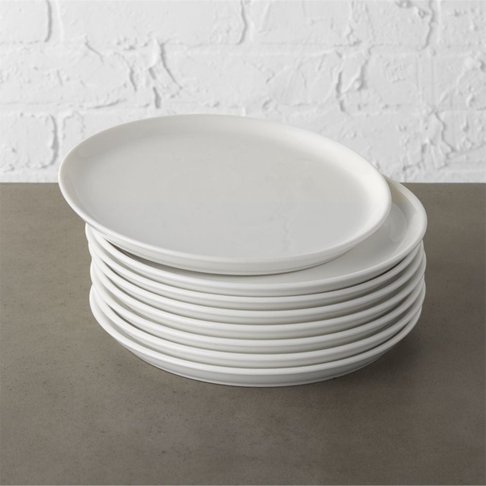 Contact White Salad Plates Set of 8 - Image 0