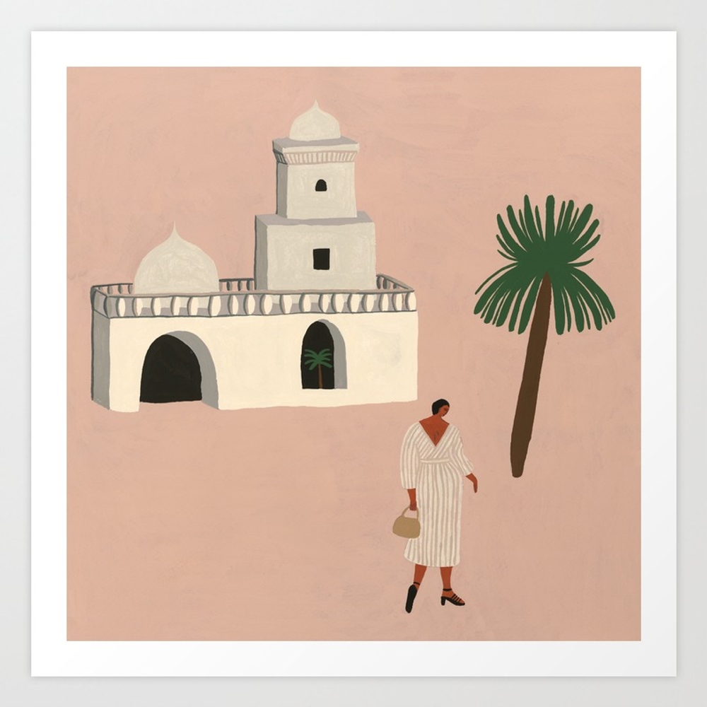 Lonely In Marrakech Art Print by Isabelle Feliu - Large - Image 0