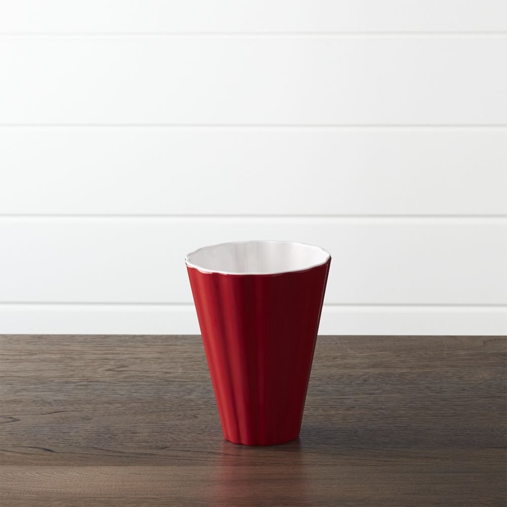 Scalloped Melamine Popcorn Cup - Image 0