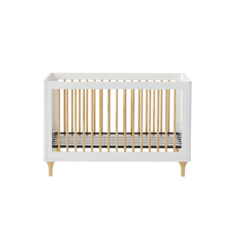 Babyletto Lolly White & Natural 3 in 1 Convertible Crib - Image 2