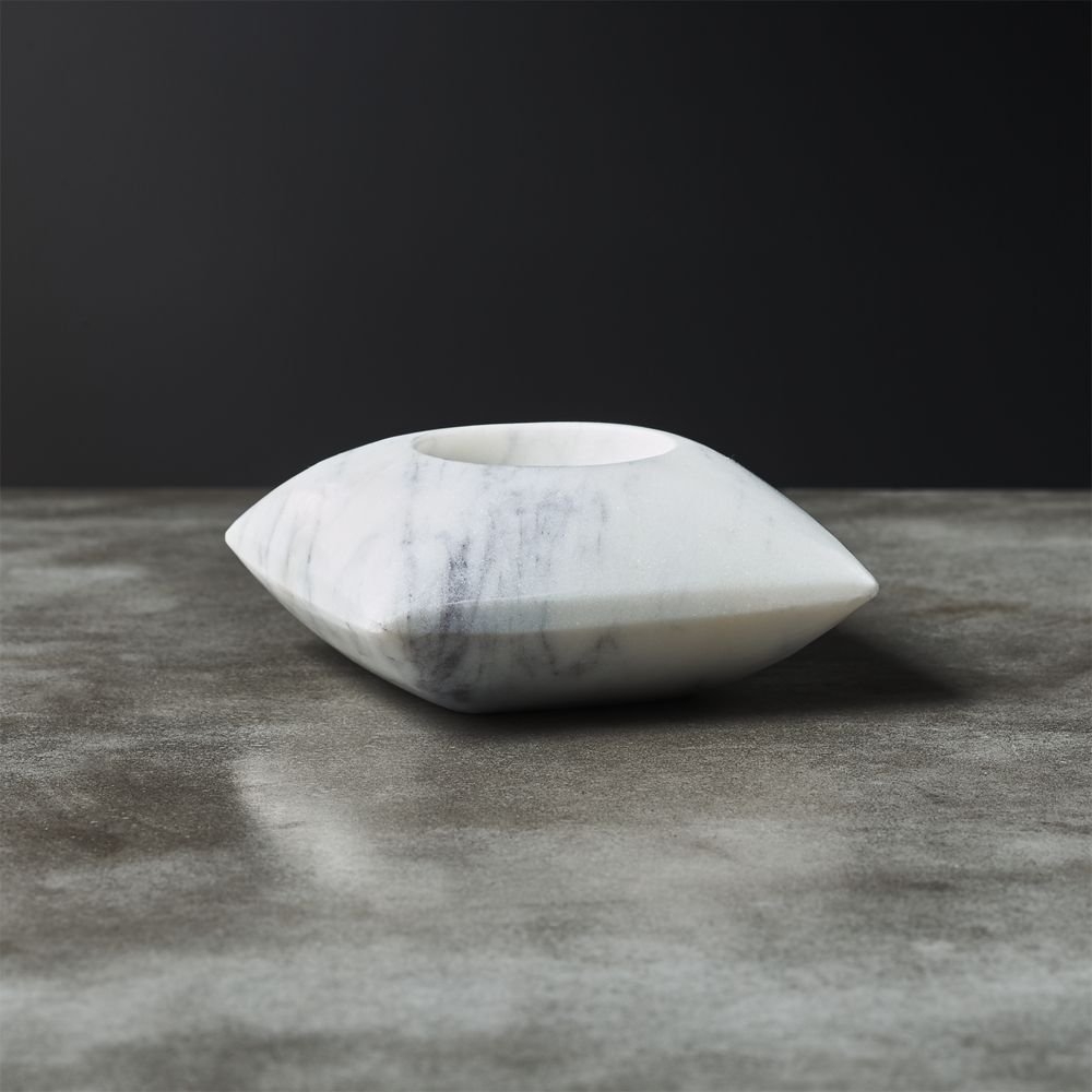 Pillow Marble Tea Light Candle Holder - Image 0