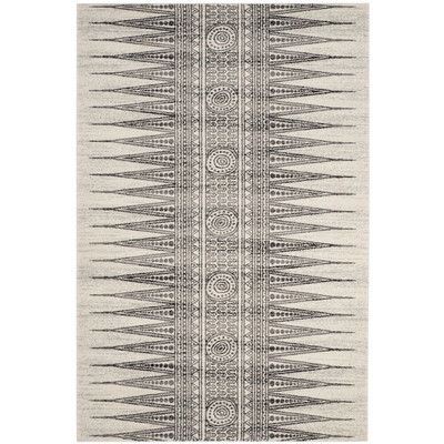 Elson Ivory/Gray Area Rug, 6'7" x 9' - Image 0
