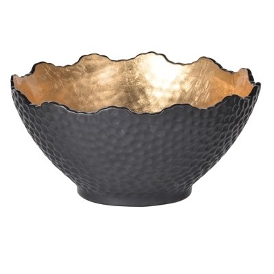Martindale Stoneware Gilded Decorative Bowl - Image 0