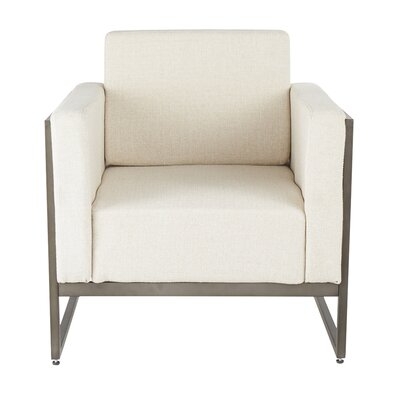 Ambrose Serta Upholstery Industrial Armchair - Image 1