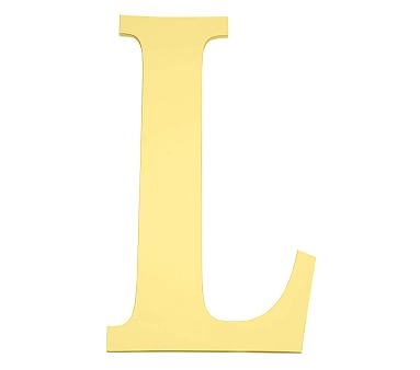 Large Harper Letter L, Yellow - Image 0