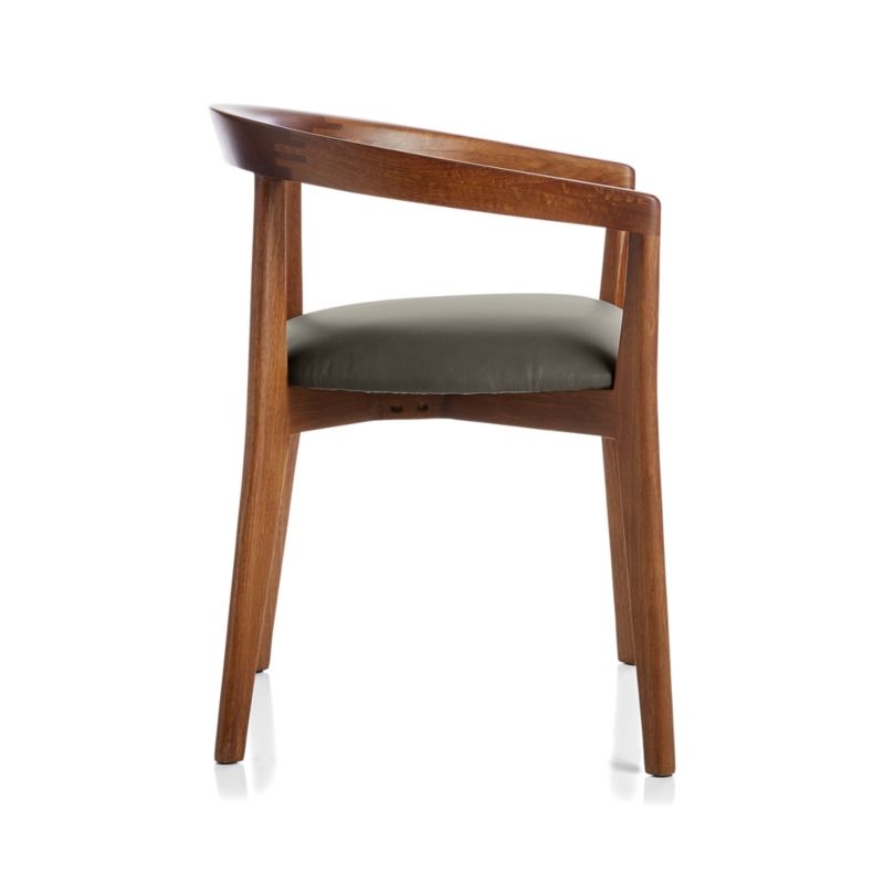 Cullen Shiitake Stone Round Back Dining Chair - Image 3