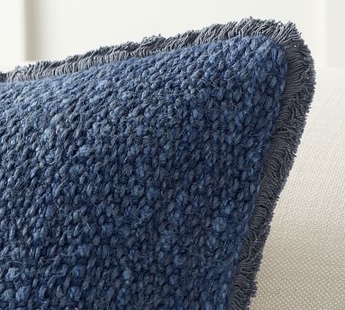 Duskin Textured Pillow, 20", Chateau Blue - Image 5