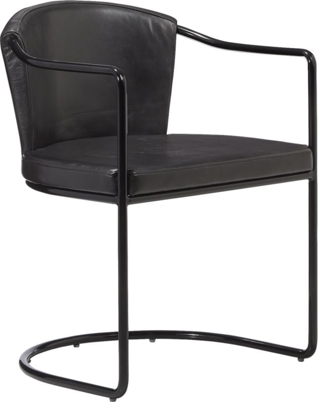 Cleo Black Cantilever Chair - Image 4