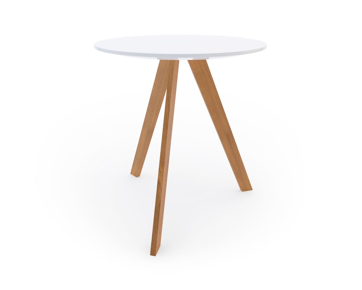 Dolf Side Table - White Ash Wood - Image 1