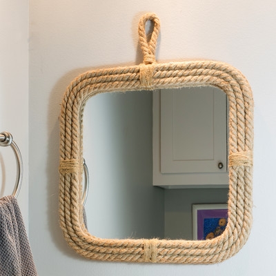 Widcombe Rope Square Mirror with Loop Hanger - Image 0