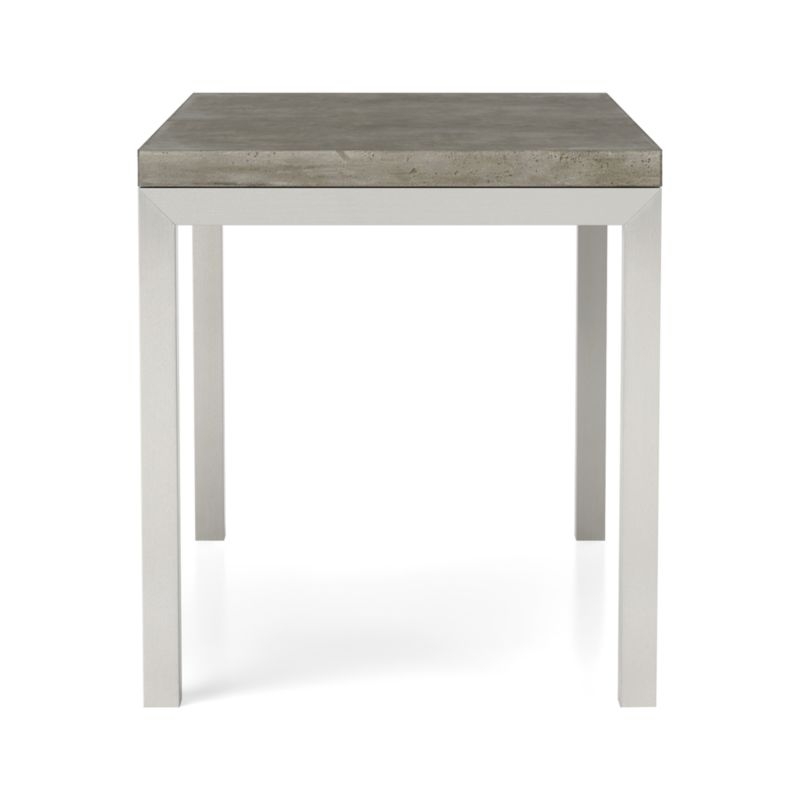 Parsons Concrete Top/ Stainless Steel Base 60x36 Dining Table - Image 7