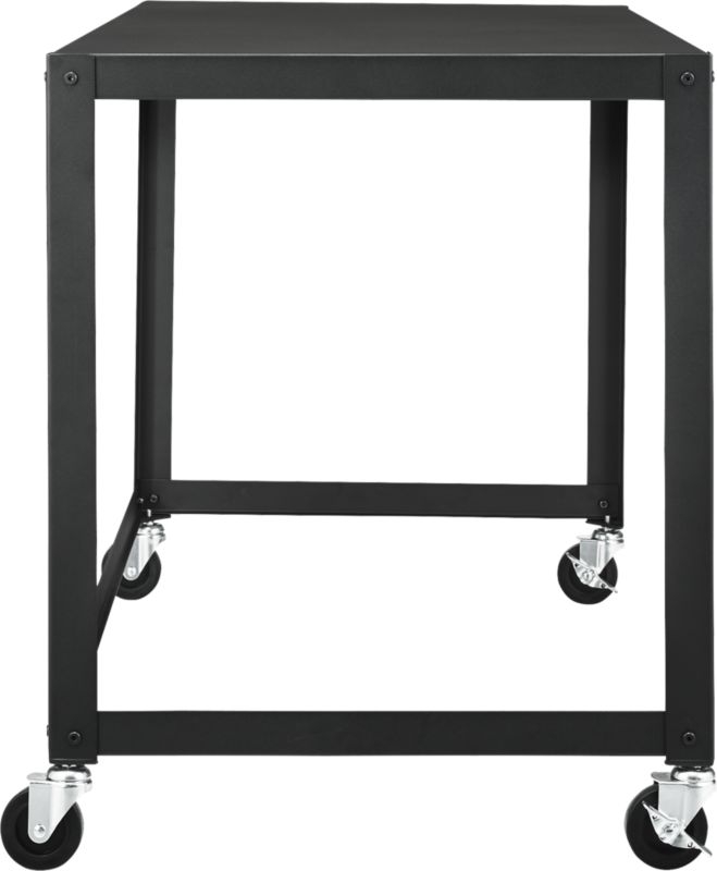 Go-Cart Black Rolling Desk - Image 4