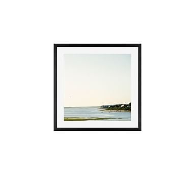 Bay Morning Framed Print by Cindy Taylor, 18x18", Wood Gallery Frame, Black, Mat - Image 0