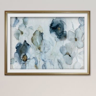 'Flowering Indigo' Framed Acrylic Painting Print - Image 0