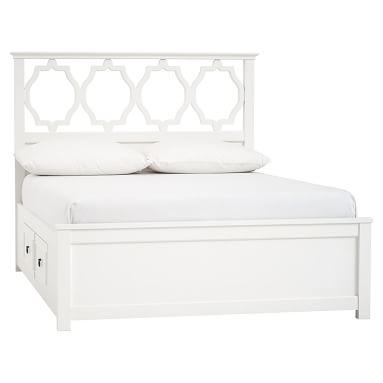 Evie Storage Bed, Queen, Simply White - Image 1