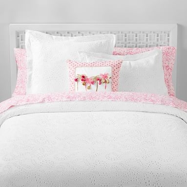 Lilly Pulitzer Palm Pillow Cover, 18" x18", Hotty Pink - Image 3