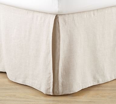18" Belgian Flax Linen Bedskirt, Queen - Image 0