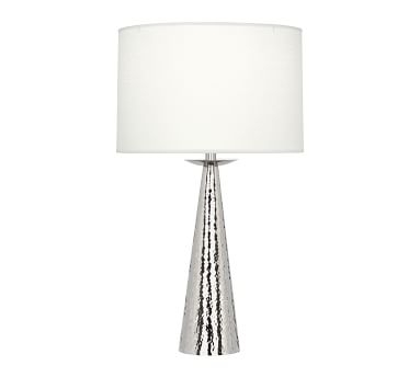 Danielle Small Tapered Table Lamp, Nickel - Image 2